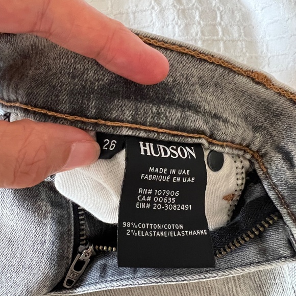Hudson Jeans Women's Skinny Jeans in Light Gray - Picture 7 of 8